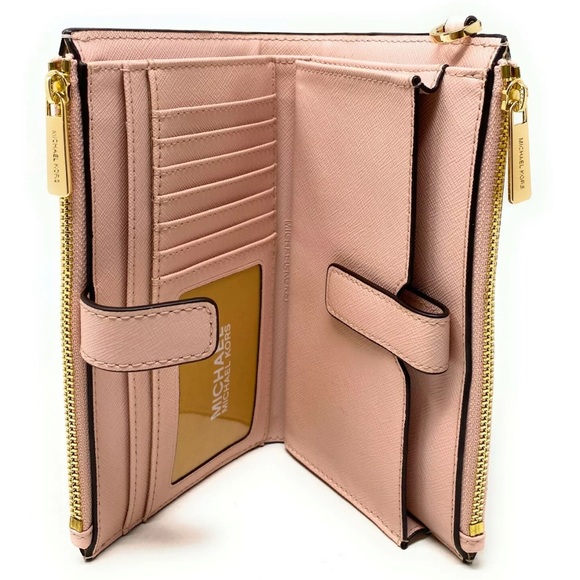 Michael Kors Jet Set Travel Double Zip Phone Wristlet Wallet - Picture 6 of 6